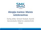 Alergija maistui Maisto netoleravimas