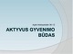 Aktyvus gyvenimo būdas