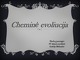 Cheminė evoliucija