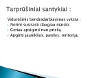 Tarprūšiniai ir vidurūšiniai santykiai 2