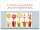 Fermentų panaudojimas maisto pramonėje projektas 