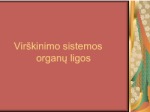 Virškinimo trakto ligos 1