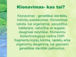 Augalų klonavimas skaidrės 2