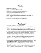 Vakcina: klausimai ir atsakymai 1