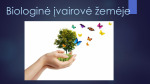 Biologinė įvairovė žemėje prezentacija 1