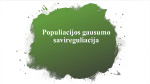 Populiacijos gausumo savireguliacija 1