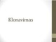Skaidrės apie klonavimą