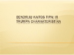 Bendrijų kaitos tipai ir trumpa charakteristika 1
