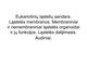 Eukariotinių ląstelių sandara Ląstelės membranos Membraniniai ir nemembraniniai ląstelės organoidai ir jų funkcijos Ląstelės dalijimasis Audiniai