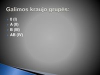 Kraujo grupės, jų pasiskirstymas tarp Europos šalių gyventojų 3