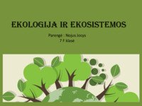 Ekologija ir ekosistemos skaidrės 1