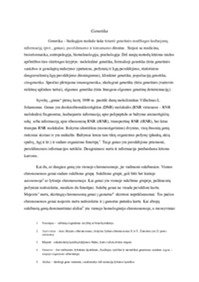 Genetikos samprata Genetikos tyrimo sritys 1