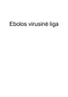 Ebolos virusinė liga