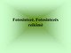 Fotosintezė: Fotosintezės reikšmė