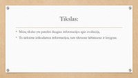 Skaidrės apie evoliucijos teorijas 2