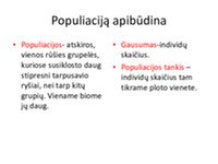 Populiacijos gausumo savireguliacija skaidrės 2