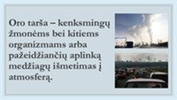 Oro taršos padariniai 2