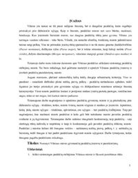 Paukščių įvairovė ir pasiskirstymas miesto teritorijoje: Vilniaus miestas 3