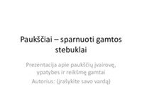 Prezentacija apie paukščių įvairovę, ypatybes ir reikšmę gamtai 1