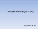 Vandens kiekio reguliavimas žmogaus organizme 1