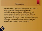 Mutacijos pristatymas 2