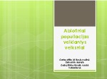 Abiotiniai populiacijos veiksniai 1