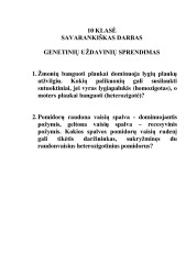 Genetiniai uždaviniai 1