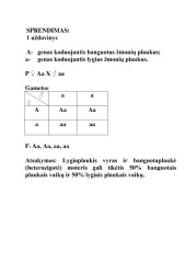 Genetiniai uždaviniai 2