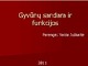 Gyvūnų sandara ir funkcijos