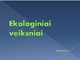 Ekologiniai veiksniai