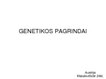 Genetikos pagrindai 1