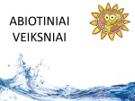 Abiotiniai veiksniai 1