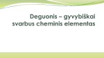 Deguonis - gyvybiškai svarbus cheminis elementas 1