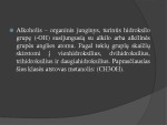 Alkoholių savybės ir poveikis organizmui 2