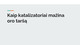 Katalizatoriai ir oro taršos mažinimas
