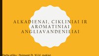 Alkadienai, aromatiniai ir cikliniai angliavandeniliai 1