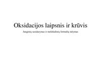 Oksidacijos laipsnis ir krūvis 1
