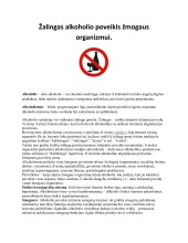 Alkoholio žala organizmui 1