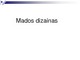 Mados dizainas skaidrės
