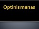 Optinis menas
