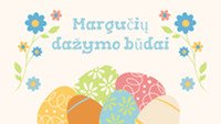 Margučių dažymo būdai 1