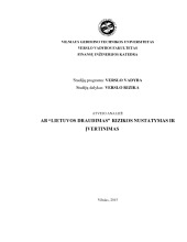 Ab “Lietuvos draudimas” rizikos nustatymas ir įvertinimas 1