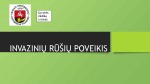 Invazinių rūšių poveikis skaidrės 1