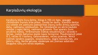 Karpiažuvių rūšinė įvairovė ir ekologija 3