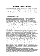 Ekologinė padėtis Lietuvoje 2