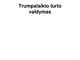 Trumpalaikio turto valdymas