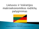 Lietuvos ir Vokietijos makroekonomikos rodiklių palyginimas 1