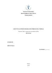 Lietuvos jaunimo emigracijos priežasčių analizė 1
