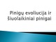 Pinigų evoliucija ir šiuolaikiniai pinigai