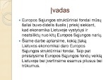 Europos Sąjungos struktūrinių fondų įtakos Lietuvos ekonomikai pristatymas ir vertinimas 2